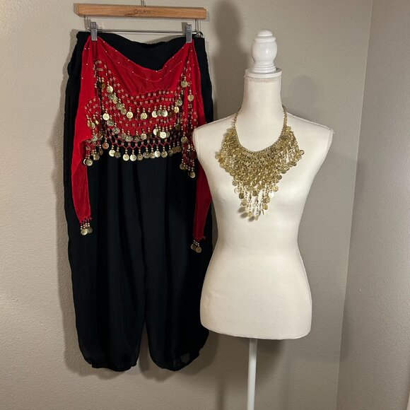 Women's Belly Dancer, Genie in a Bottle Halloween Costume - Picture 2 of 10